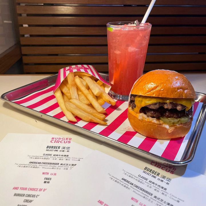 New Menus & Dining Deals Hong Kong, September 2023: Burger Circus Combo Deal